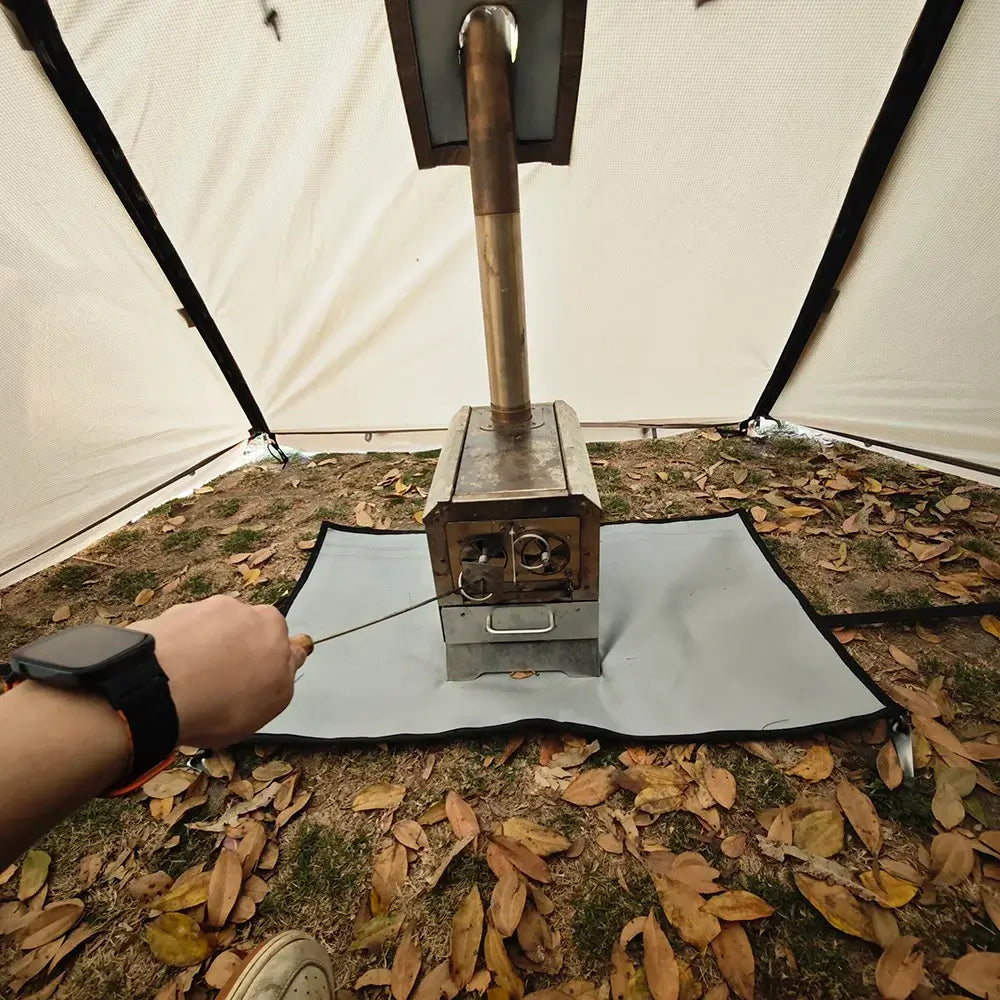 Tente Randonnée Dôme Hiver Compatible avec Mini Cheminée, Étanche - CAMPFLEX