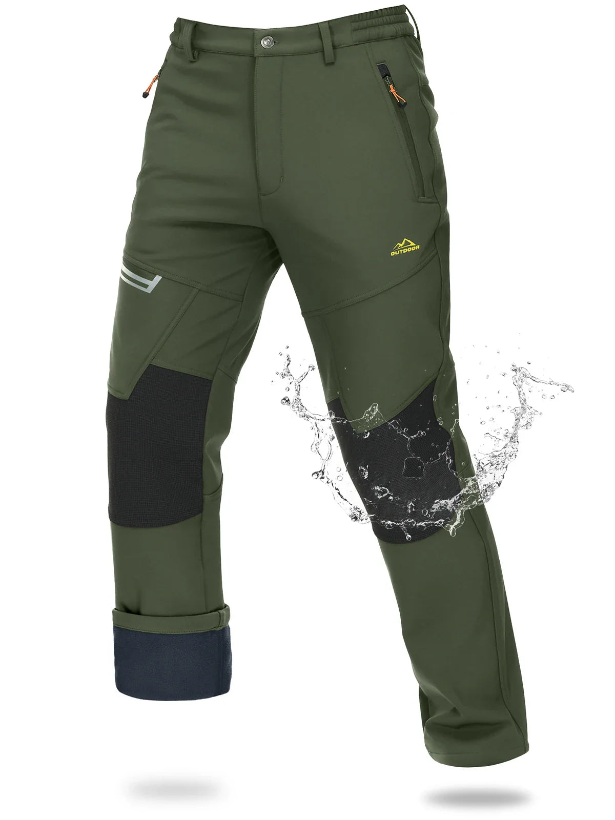 Pantalon Randonnée Homme Softshell Imperméable – Chaleur & Protection Outdoor - ThermoFlex