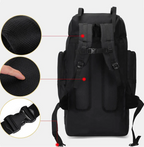 Sac De Randonnée Grande Capacité 130L – Nylon Imperméable, Système MOLLE & Portage Renforcé - TrekMaster 130