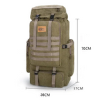 Sac de Randonnée 80L Baroudeur Résistant & Confort - NomadCore 80