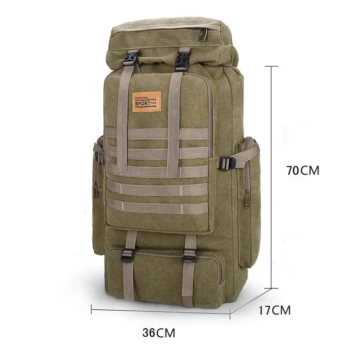 Sac de Randonnée 80L Baroudeur Résistant & Confort - NomadCore 80