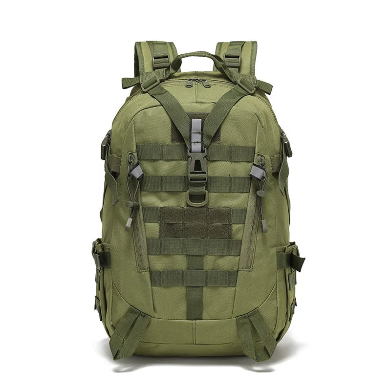 Sac de Randonnée 40L Déperlant - avec Attaches MOLLE & Bande Réfléchissante - TrailGuard 40
