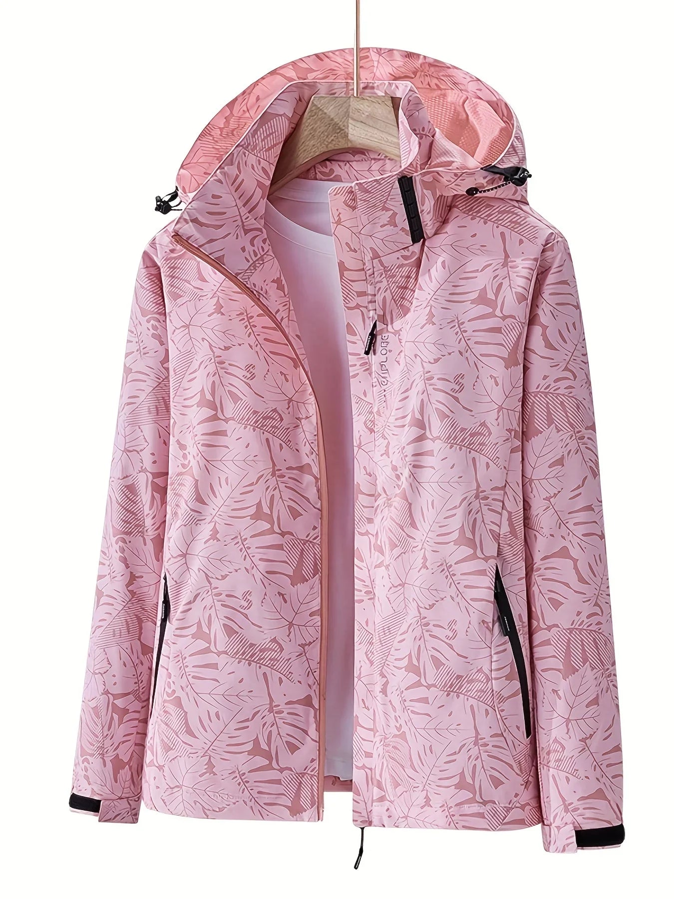 Veste Randonnée Femme Déperlante à Capuche Amovible - EverLeaf