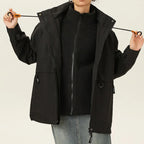 Veste Randonnée Femme Déperlante & Coupe-Vent (Style Casual Outdoor) - BreezeShell