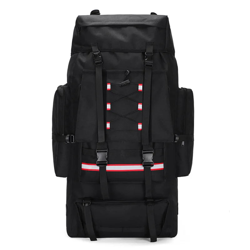Sac De Randonnée Grande Capacité 130L – Nylon Imperméable, Système MOLLE & Portage Renforcé - TrekMaster 130