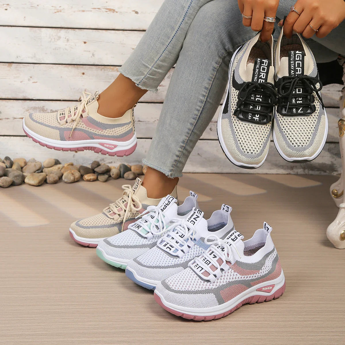 Chaussures de Marche Respirantes Femme – Légères & Confortables Pour Marche Active et Randonnée - Walky