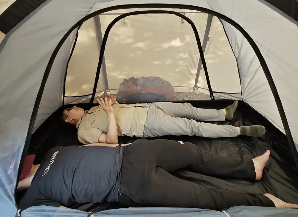 Tente Randonnée Dôme Hiver Compatible avec Mini Cheminée, Étanche - CAMPFLEX