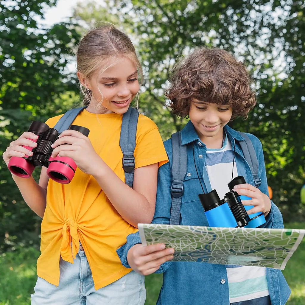 Jumelles Randonnée Enfant NATURELOOK Kids 4x30 – Légères, IPX4 & Protection Caoutchouc