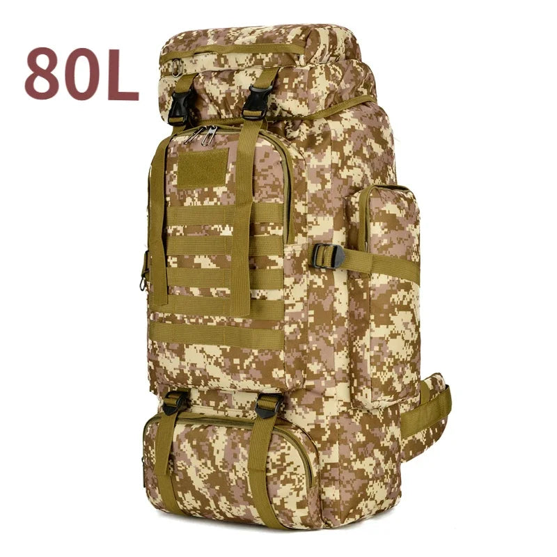 Sac de Randonnée Tactique 80 à 100L Résistant Organisation Militaire - TrekForce 80/100