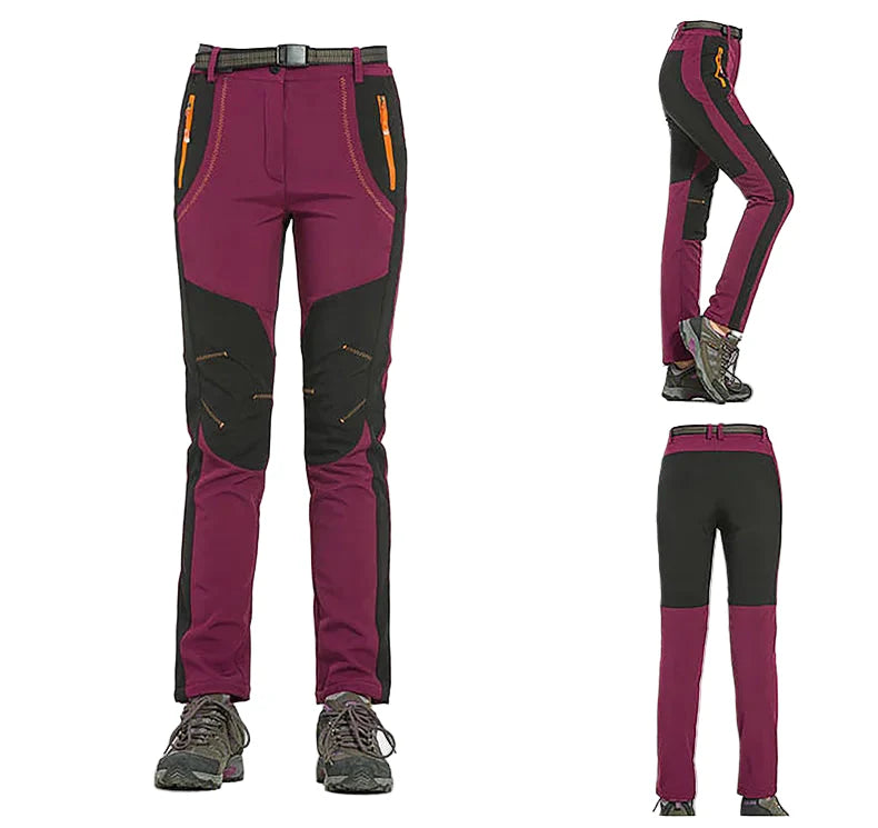 Pantalon Randonnée Femme Imperméable, Chaud & Résistant - Flex Pants