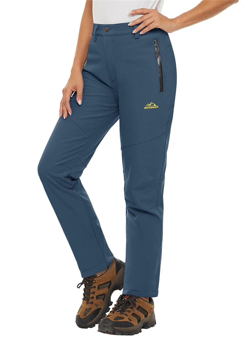 Pantalon Randonnée Femme Softshell Chaud, Déperlant & Multi-Poches - Storm Pants