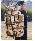 Sac De Randonnée Grande Capacité 130L – Nylon Imperméable, Système MOLLE & Portage Renforcé - TrekMaster 130