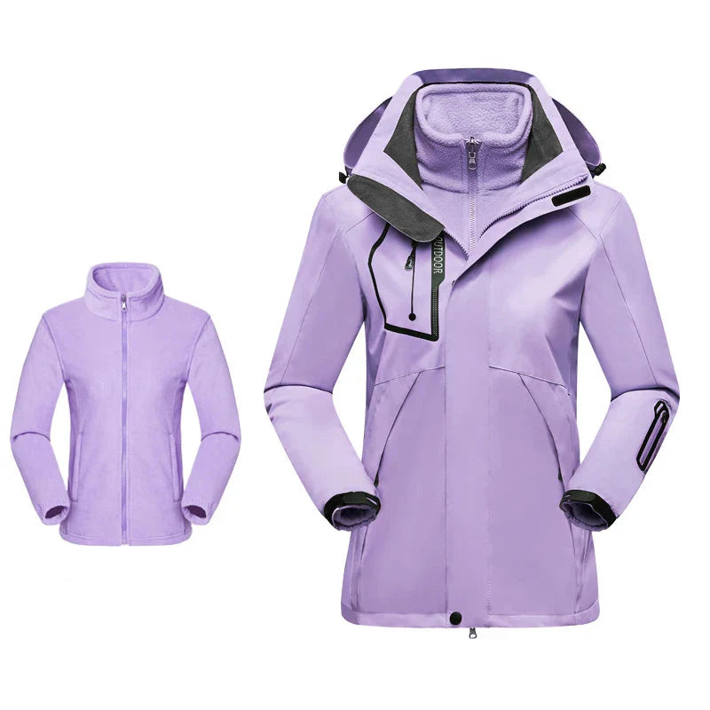 Veste Randonnée Femme Polaire et Imperméable - AureaShell