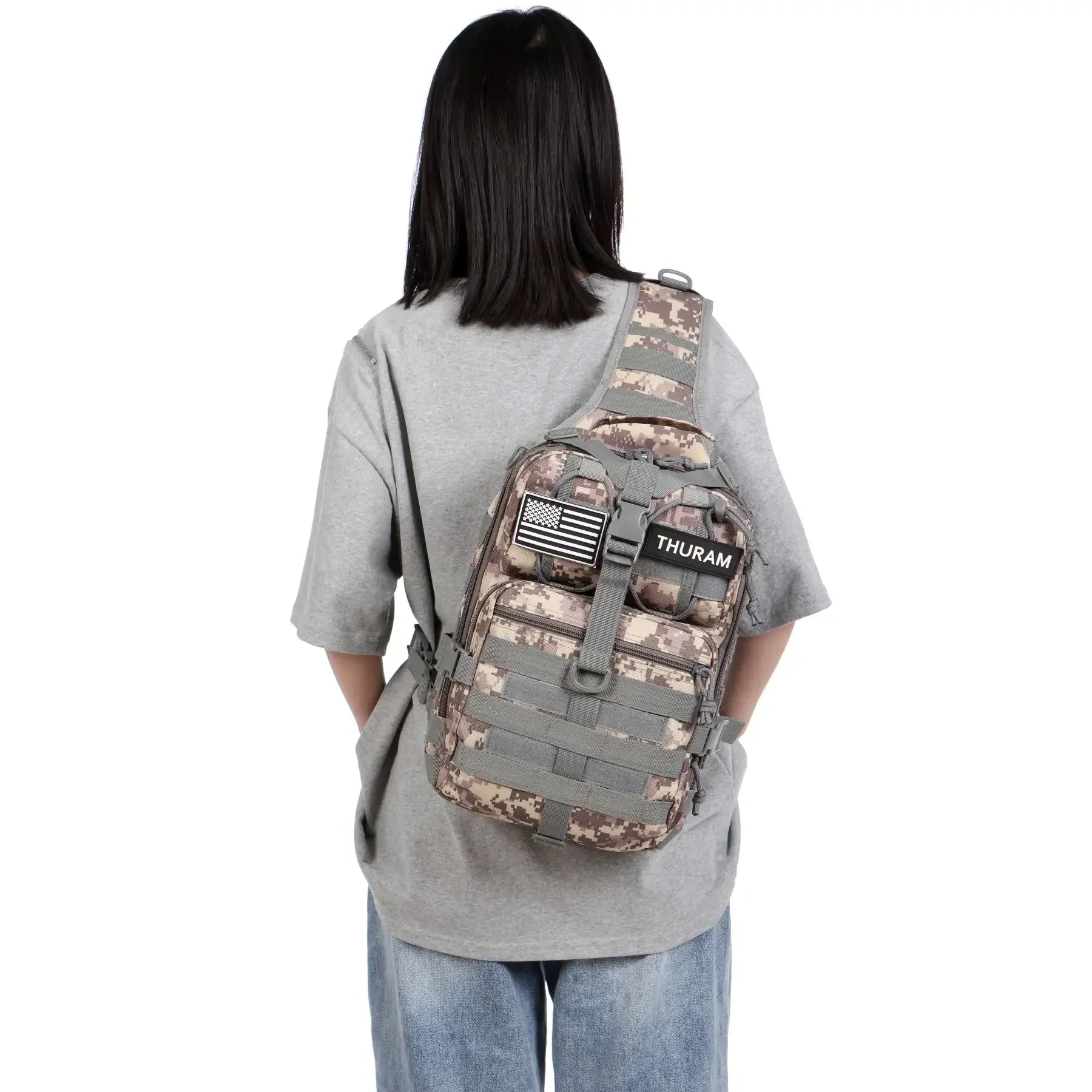 Sacoche Randonnée Déperlante avec Système MOLLE - Traily