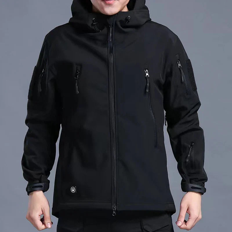 Veste Randonnée Homme Hiver Softshell & Polaire Intégrée - ThermaRidge
