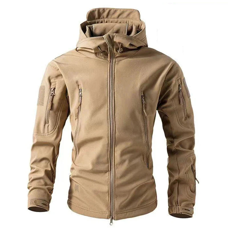 Veste Randonnée Homme Hiver Softshell & Polaire Intégrée - ThermaRidge