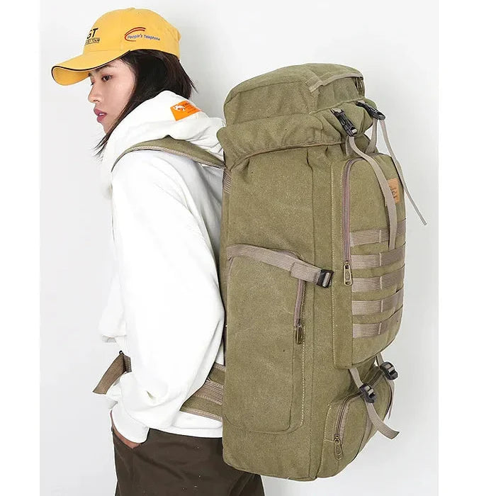 Sac de Randonnée 80L Baroudeur Résistant & Confort - NomadCore 80