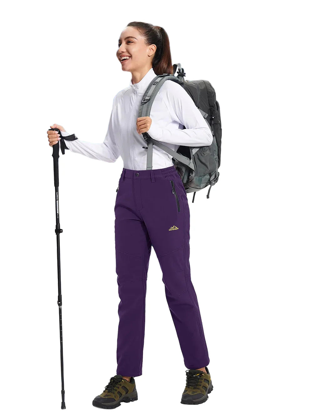 Pantalon Randonnée Femme Softshell Chaud, Déperlant & Multi-Poches - Storm Pants