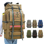 Sac De Randonnée Grande Capacité 130L – Nylon Imperméable, Système MOLLE & Portage Renforcé - TrekMaster 130