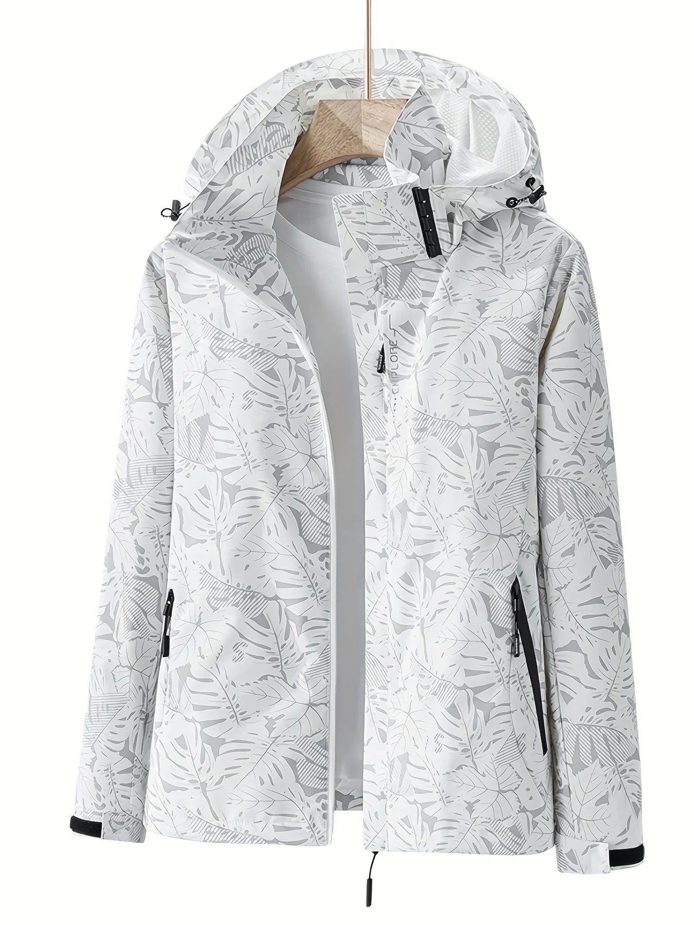 Veste Randonnée Femme Déperlante à Capuche Amovible - EverLeaf