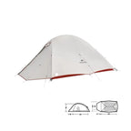 Tente Randonnée Légère 2 Personnes – 4 saisons, double-toit PU, bivouac trekking - VENTURIS CloudUp Pro 2P