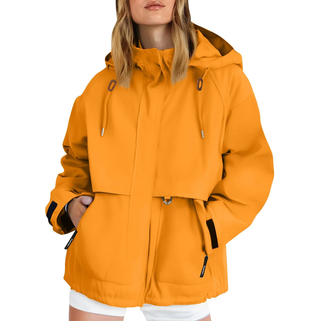 Veste Randonnée Femme Déperlante & Coupe-Vent (Style Casual Outdoor) - BreezeShell