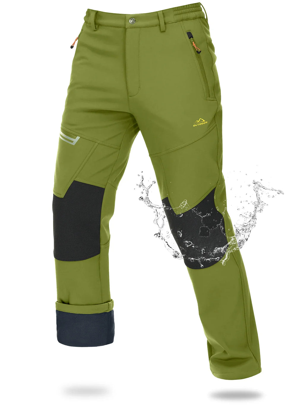 Pantalon Randonnée Homme Softshell Imperméable – Chaleur & Protection Outdoor - ThermoFlex