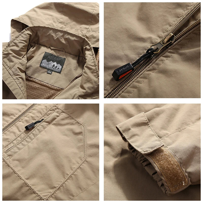 Veste Randonnée Homme Étanche & Respirante à Capuche Amovible - StormEdge