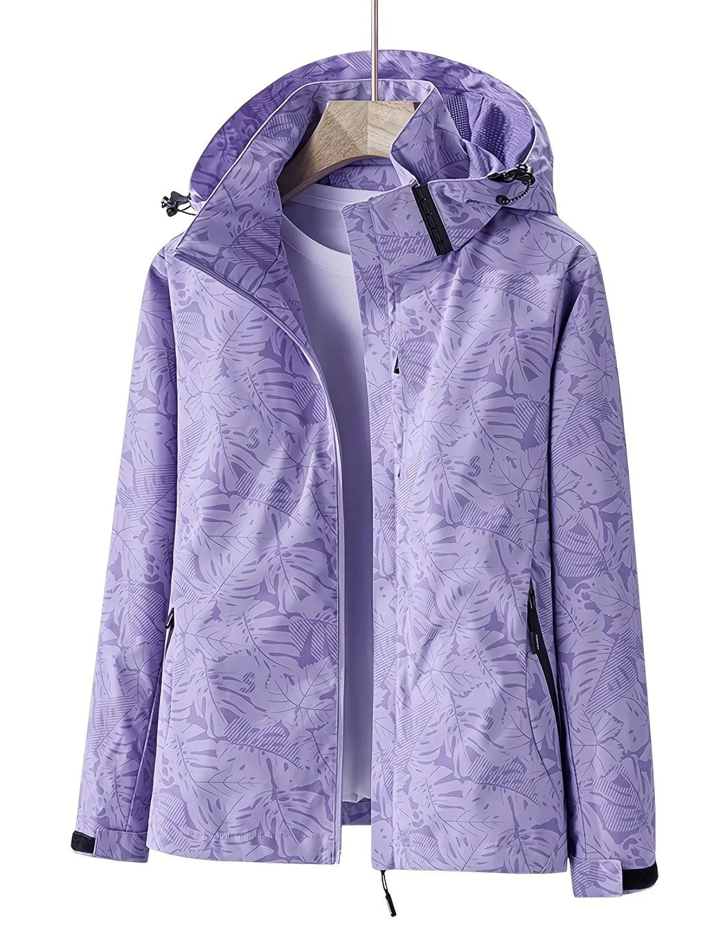 Veste Randonnée Femme Déperlante à Capuche Amovible - EverLeaf
