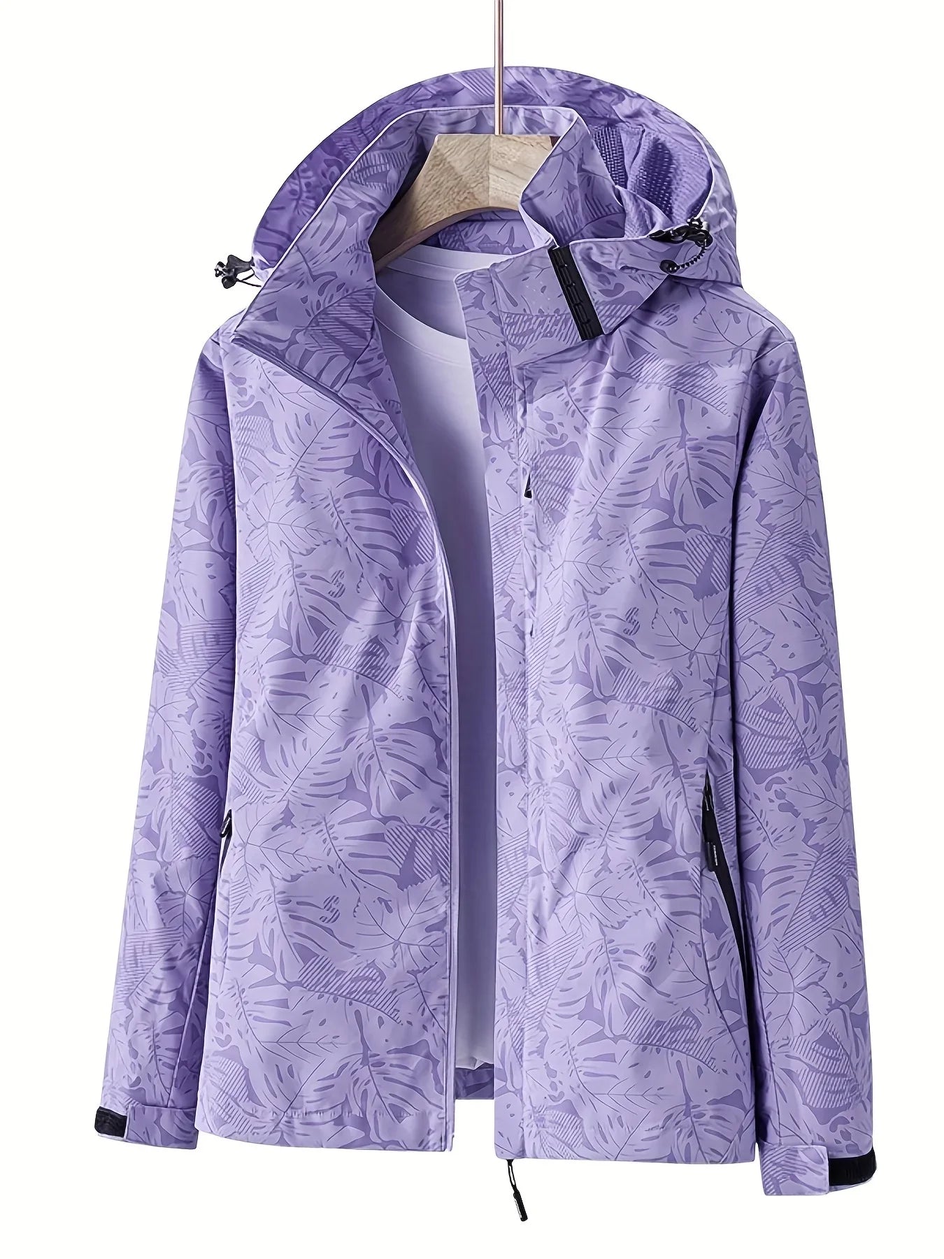 Veste Randonnée Femme Déperlante à Capuche Amovible - EverLeaf