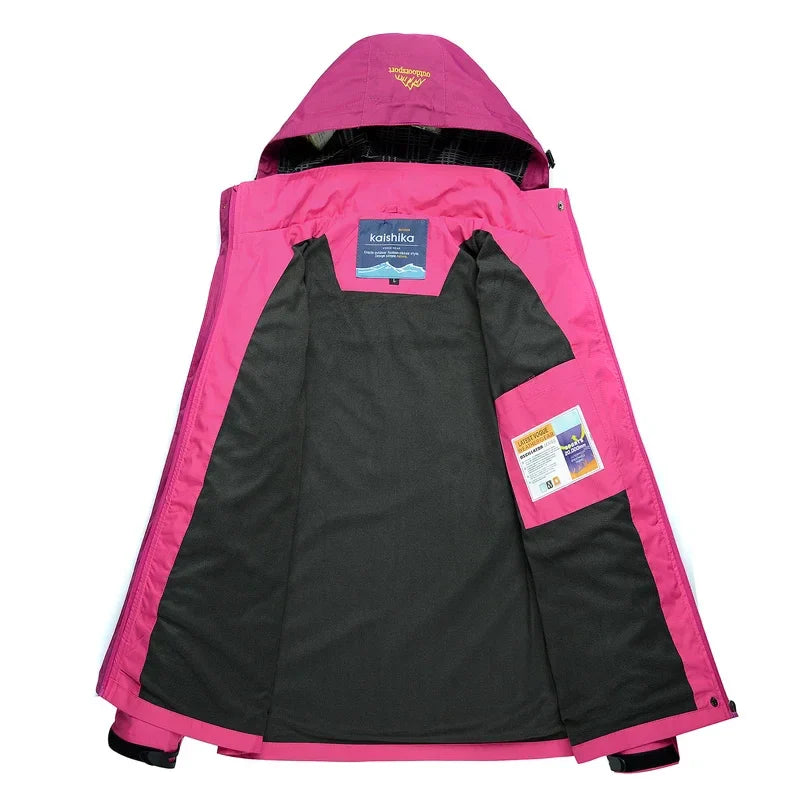 Veste Randonnée Femme Déperlante et Coupe-Vent - RainVenture