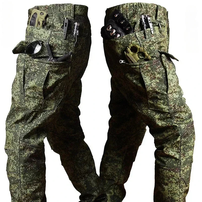 Pantalon Randonnée Homme Tactique – Doublure Polaire Chaude & Tissu Déperlant - CamoTrek