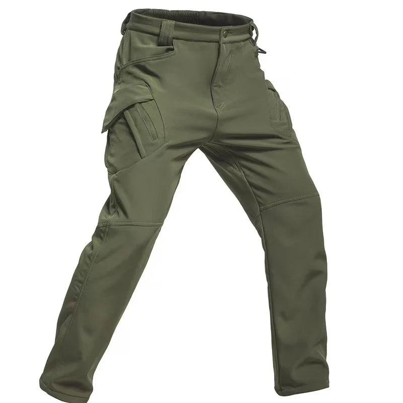 Pantalon Randonnée Homme Softshell – Doublure Polaire & Poches Cargo - Mazrout