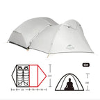 Tente Randonnée Ultralégère 2P/1P, Étanchéité Renforcée & Structure Alpine TRAILNEST Mongar UL 2