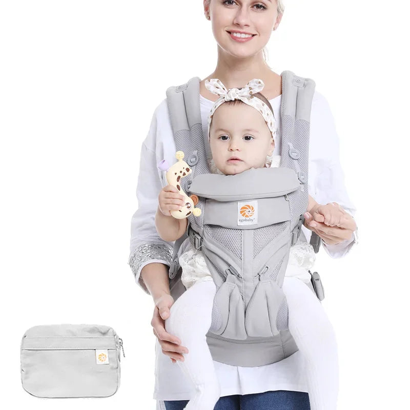 Porte-bébé Randonnée Ergonomique, 4 Positions & Respirant