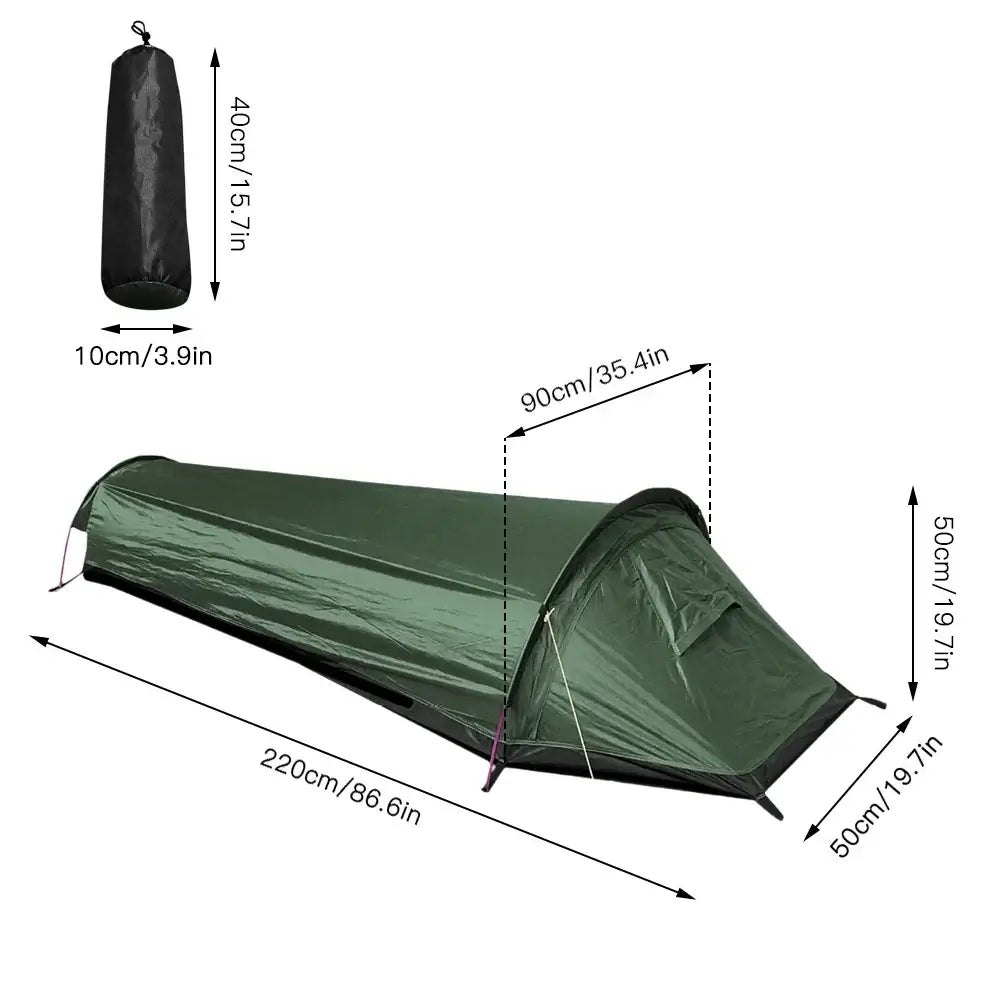 Tente Randonnée 1 Personne Étanche & Ultralégère, pour Bivouac, Trek & Camping Sauvage - SOLOTRAIL