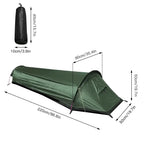 Tente Randonnée 1 Personne Étanche & Ultralégère, pour Bivouac, Trek & Camping Sauvage - SOLOTRAIL