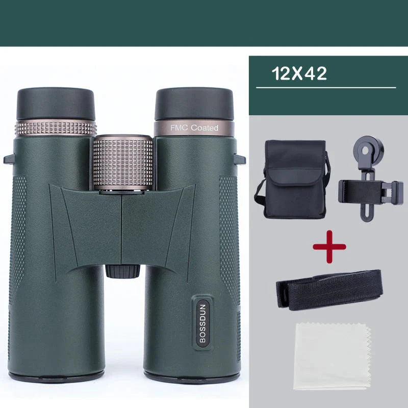 Jumelles Randonnée 12x42 WILDOPTIK – Étanches IP67, Optique ED Haute Définition & Prisme BAK4