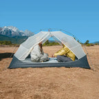Tente Randonnée Ultralégère 2P/1P, Étanchéité Renforcée & Structure Alpine TRAILNEST Mongar UL 2