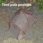 Tente Randonnée Dôme Hiver Compatible avec Mini Cheminée, Étanche - CAMPFLEX