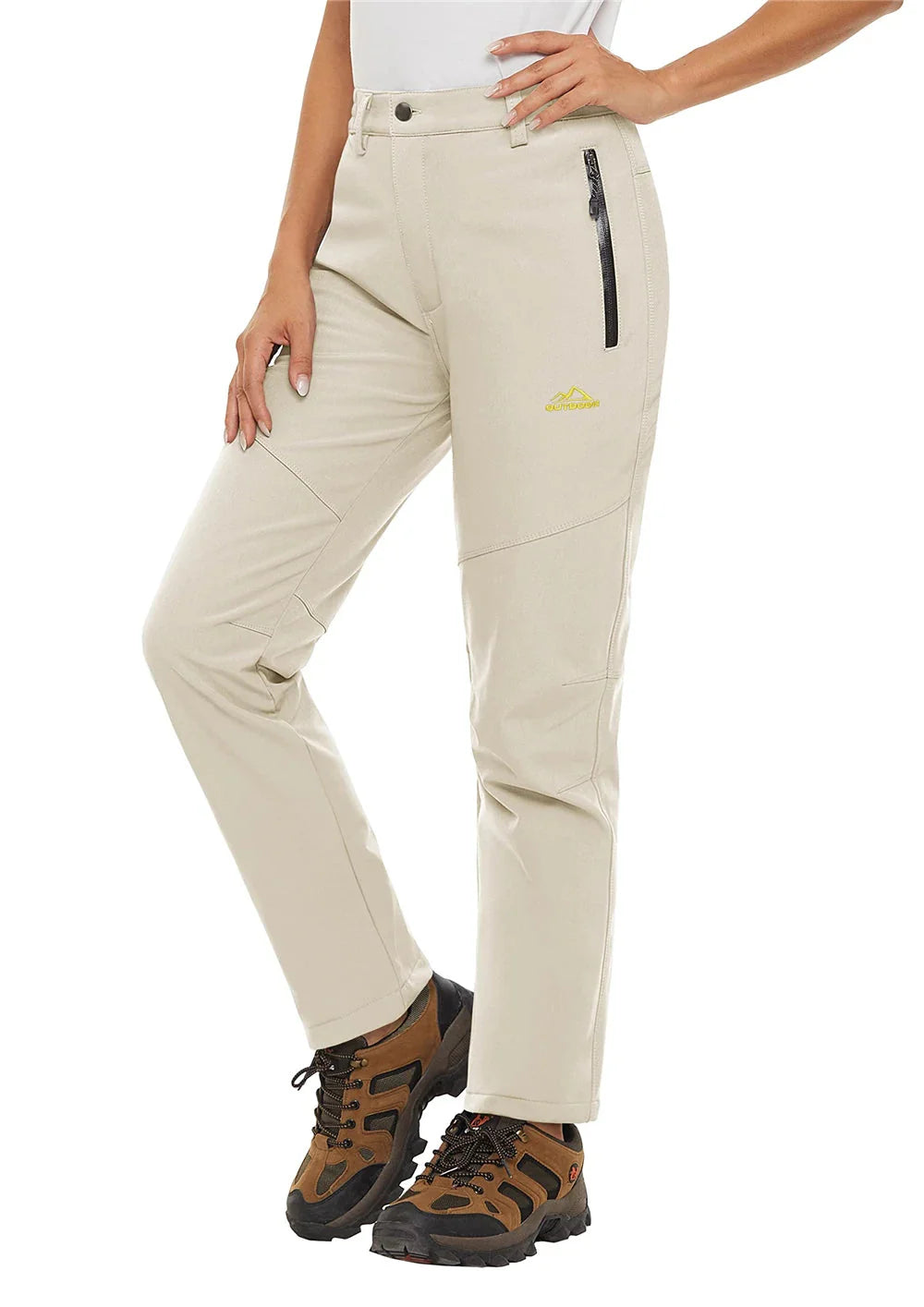 Pantalon Randonnée Femme Softshell Chaud, Déperlant & Multi-Poches - Storm Pants