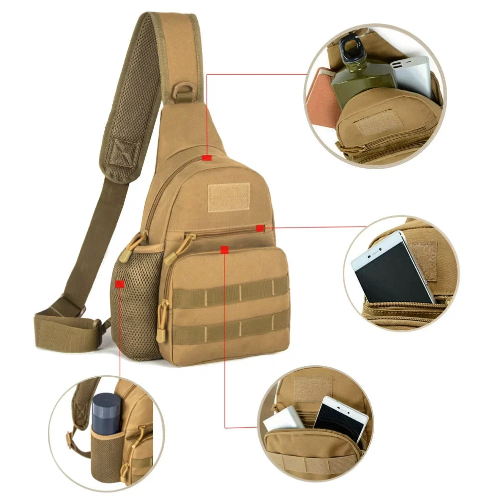 Sacoche Randonnée Tactique Unisexe 20L Étanche & Compacte - MolleTrail