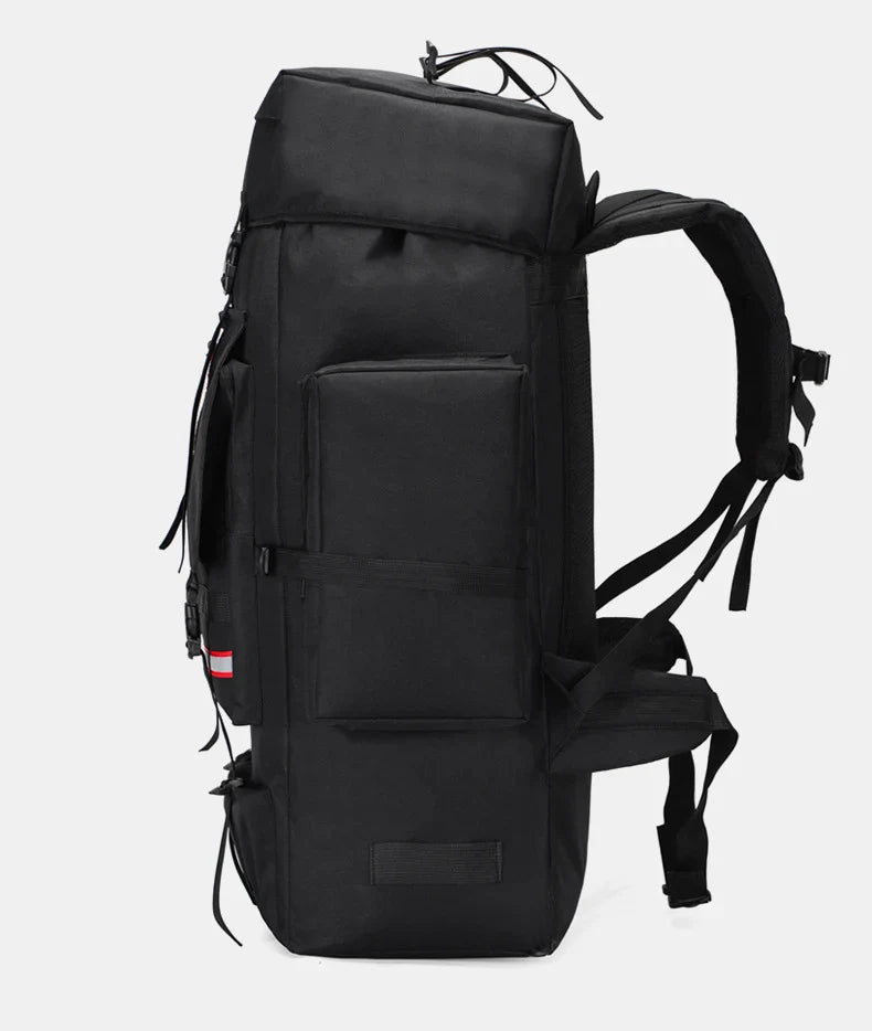 Sac De Randonnée Grande Capacité 130L – Nylon Imperméable, Système MOLLE & Portage Renforcé - TrekMaster 130