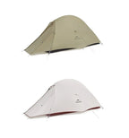 Tente Randonnée Légère 2 Personnes – 4 saisons, double-toit PU, bivouac trekking - VENTURIS CloudUp Pro 2P