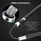 Bâton de Randonnée Acier Carbone Léger et Pliable (x2) | Réglable 107–125 cm, Pliable 5 Sections - AltaStride Élite 125
