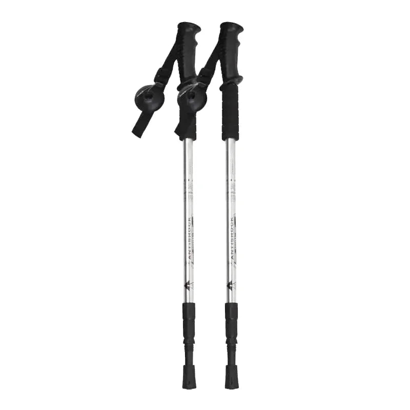 Bâton de Randonnée avec Amortisseur Dynamique Léger (65–135 cm) - Aluminium 6061 - TrekPulse