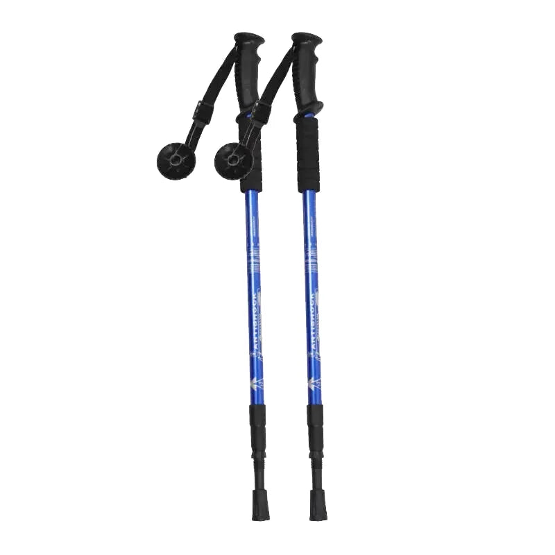 Bâton de Randonnée avec Amortisseur Dynamique Léger (65–135 cm) - Aluminium 6061 - TrekPulse