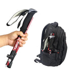 Bâton de Randonnée Pliable 5 Sections (107–125 cm) — Acier Carbone Léger 250 g - TrekPro Ultra-Light 125