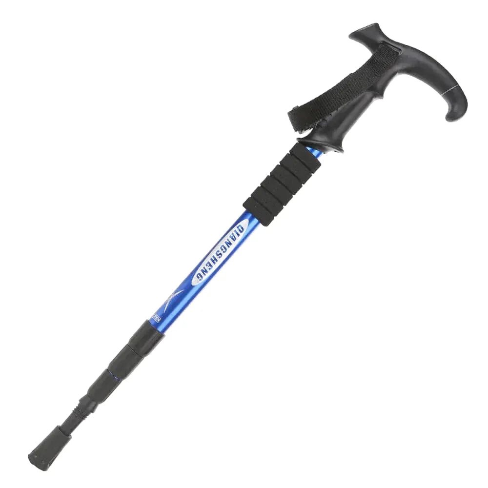 Bâton de Randonnée Pliable – Aluminium Léger, Réglable 53–110 cm, Embout Tungstène - TrekMaster 110