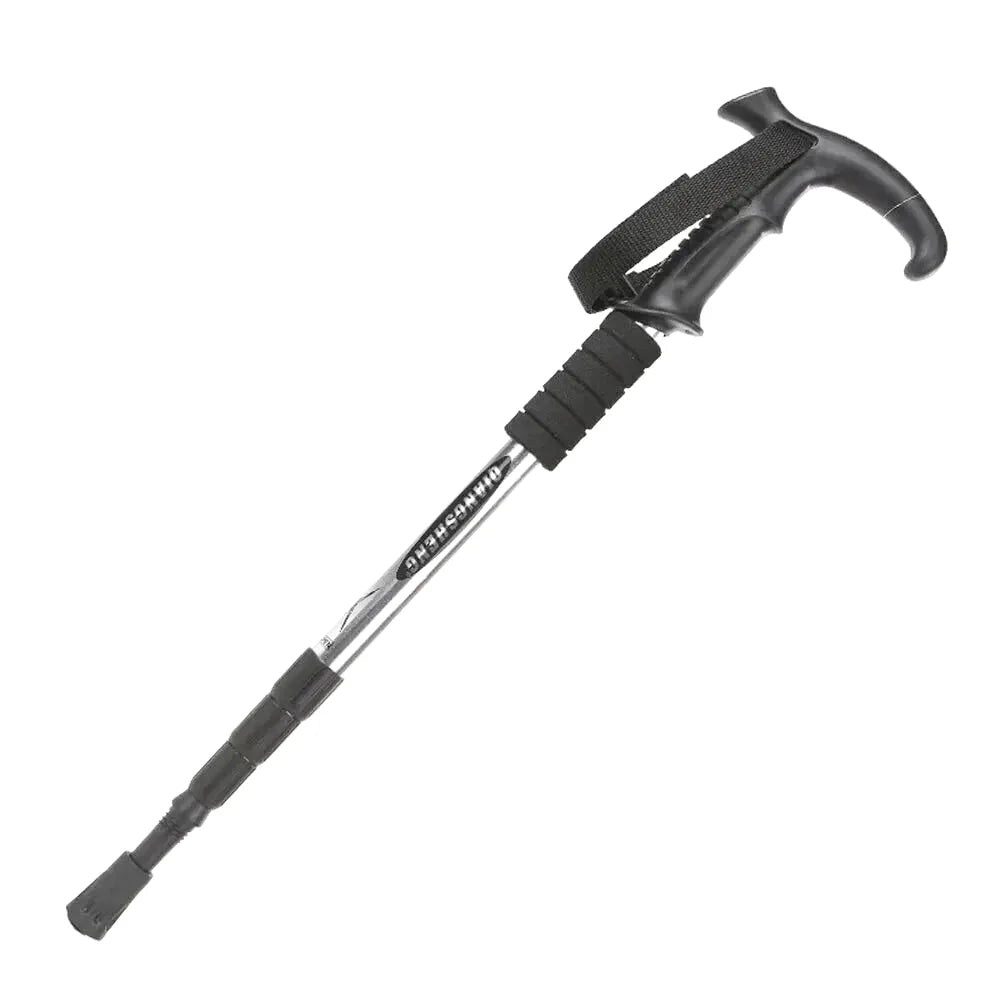 Bâton de Randonnée Pliable – Aluminium Léger, Réglable 53–110 cm, Embout Tungstène - TrekMaster 110